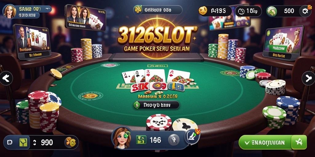 Tampilan gameplay Poker yang memukau di 3126SLOT.