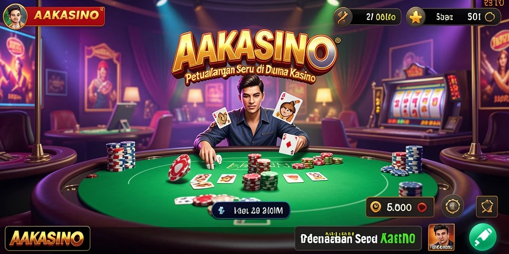Menampilkan gameplay AAKASINO yang menegangkan dan penuh tantangan.
