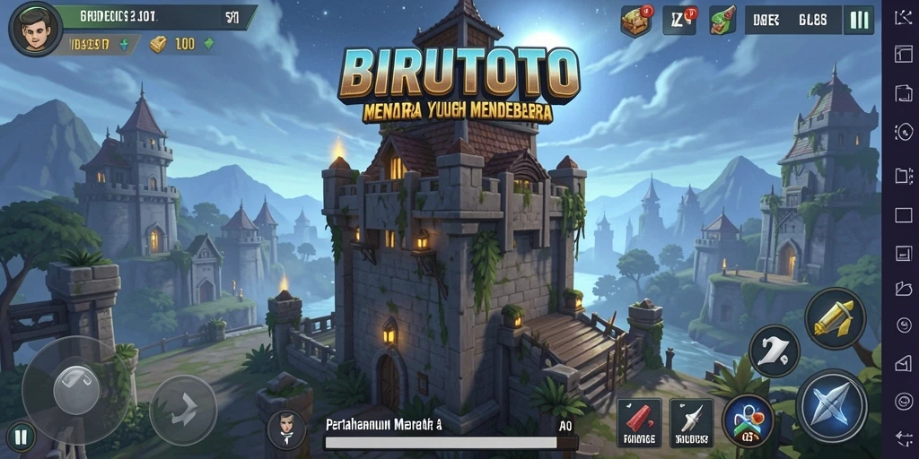 Gameplay BIRUTOTO yang seru dan menegangkan dalam Tower Defense.