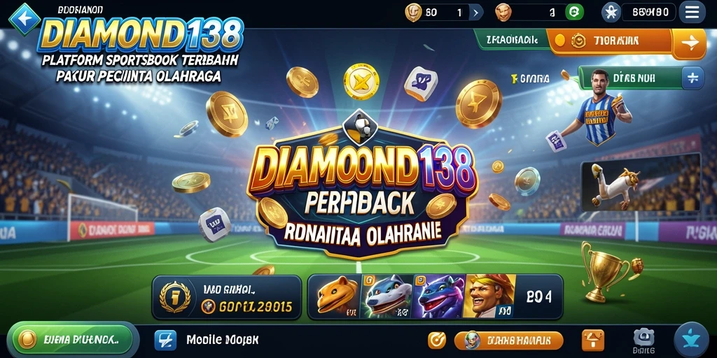 Tampilan antarmuka aplikasi DIAMOND138 yang modern dan responsif.