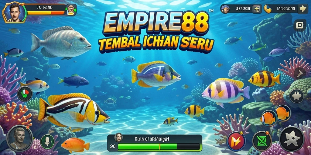 Tampilan gameplay seru dalam game Tembak Ikan EMPIRE88.