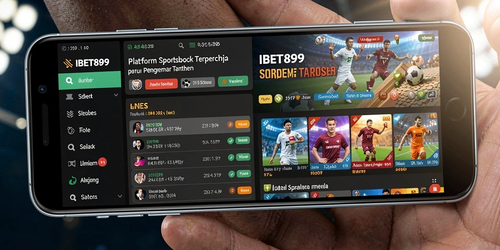 Tangkapan layar IBET899 menampilkan antarmuka sportsbook yang menarik.