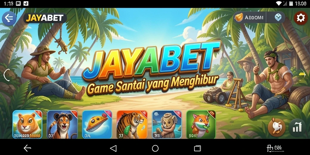 Tampilan gameplay JAYABET yang santai dan menghibur.
