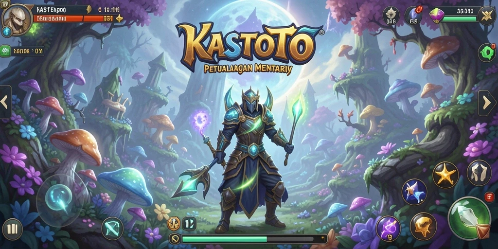 Tampilan gameplay KASTOTO yang menakjubkan dan dinamis.