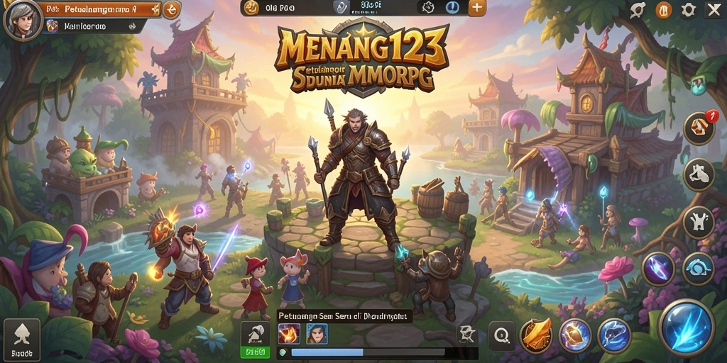 Tangkapan layar MENANG123 menampilkan eksplorasi dunia MMORPG yang mendebarkan.