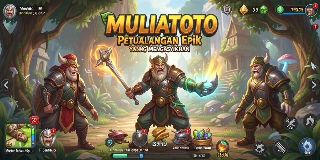 Screenshot gameplay MULIATOTO yang penuh aksi dan petualangan.