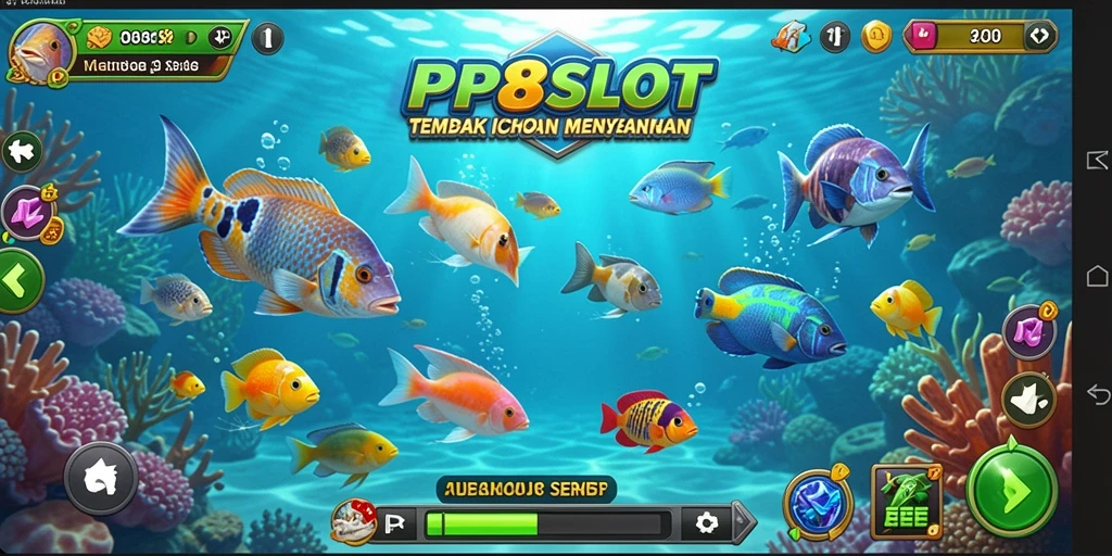 Gameplay seru PP8SLOT saat menembak ikan.
