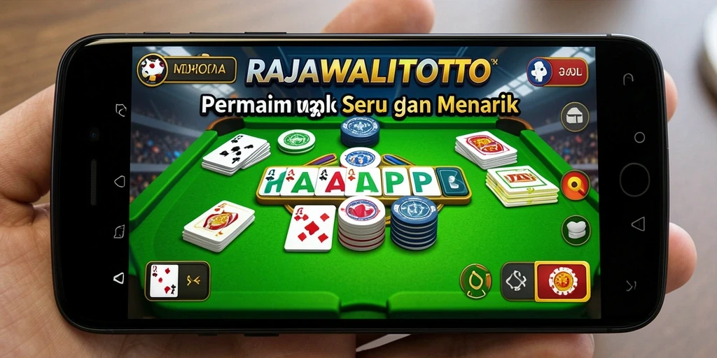 Screenshot gameplay RAJAWALITOTO menampilkan suasana pertandingan Gaple yang seru.