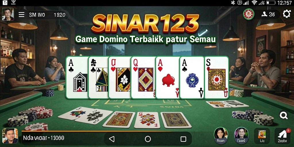 Tangkapan layar gameplay SINAR123 yang menampilkan aksi seru permainan Domino.