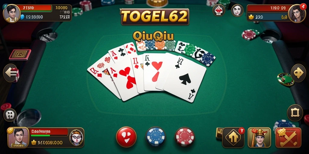 Screenshot gameplay QiuQiu TOGEL62 yang menegangkan.