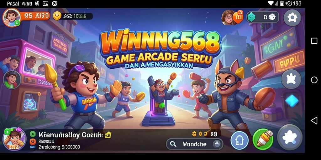 Screenshot gameplay WINNING568 menunjukkan aksi seru dalam game Arcade.